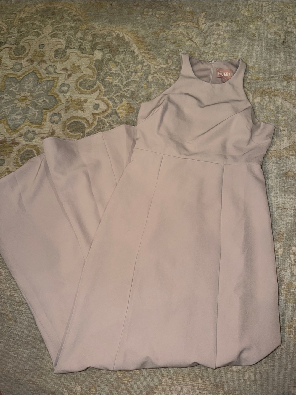 Show Me Your MuMu Blush Pink Sleeveless formal gown